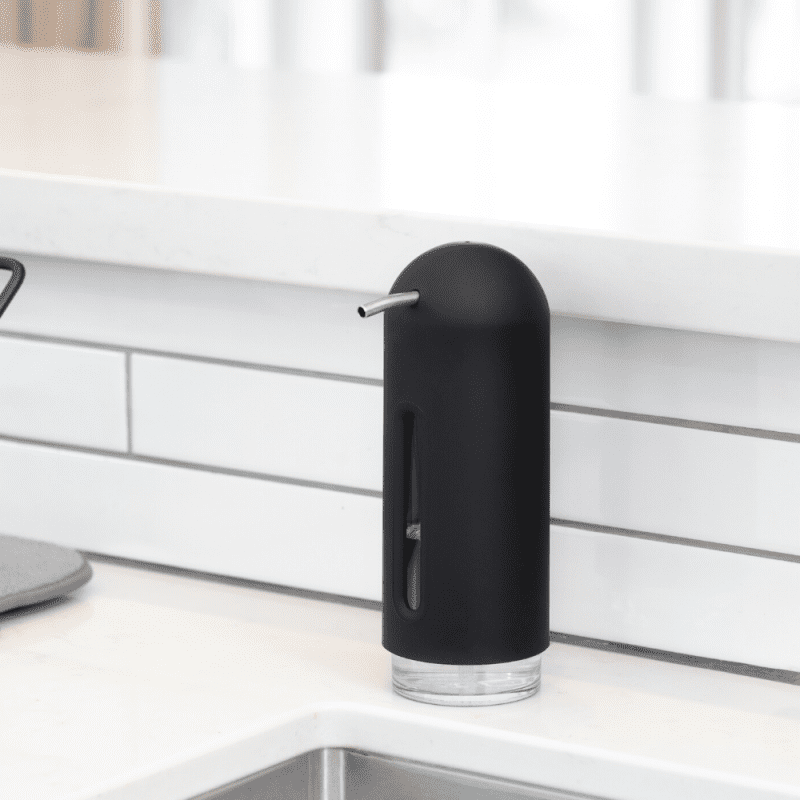 Dispenser de Sabão Líquido Penguin Preto | Design Moderno e Funcional