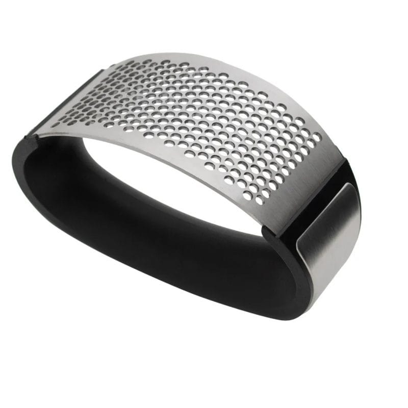 Amassador de Alho Inox | Espremedor e Triturador Ergonômico