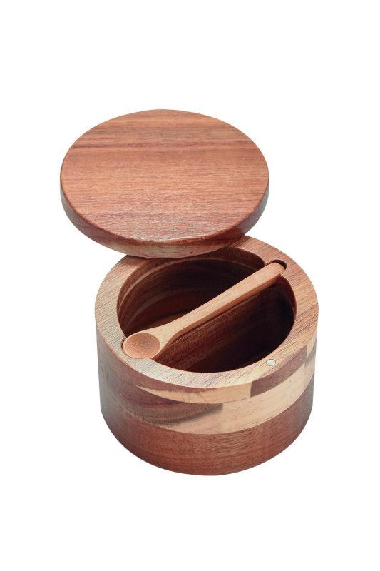 Pote Duo Divisões Acácia Wood