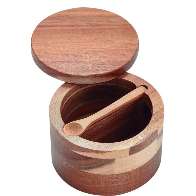 Pote Duo Divisões Acácia Wood