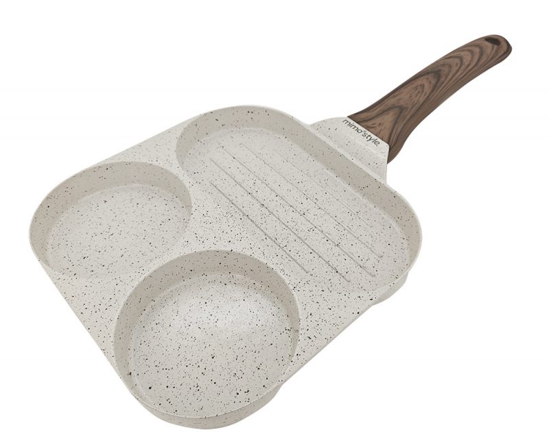 Frigideira grill style cook mármol 35cm 3 em 1
