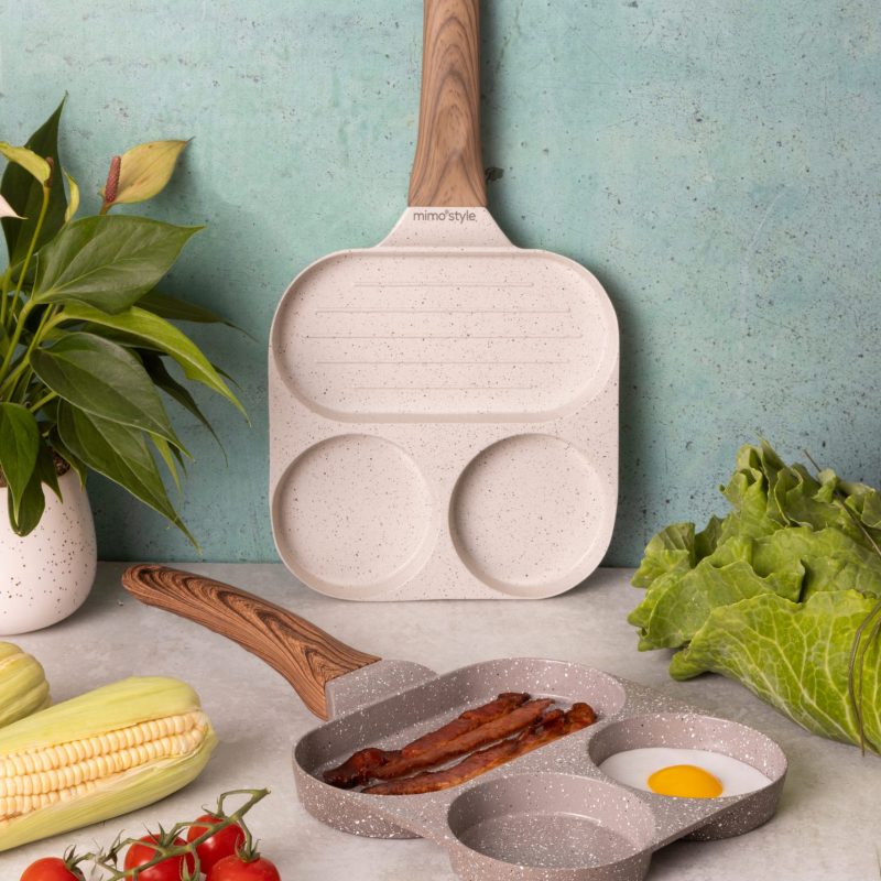 Frigideira Grill hambúrguer 3 em 1 35cm Style Cook Mármol