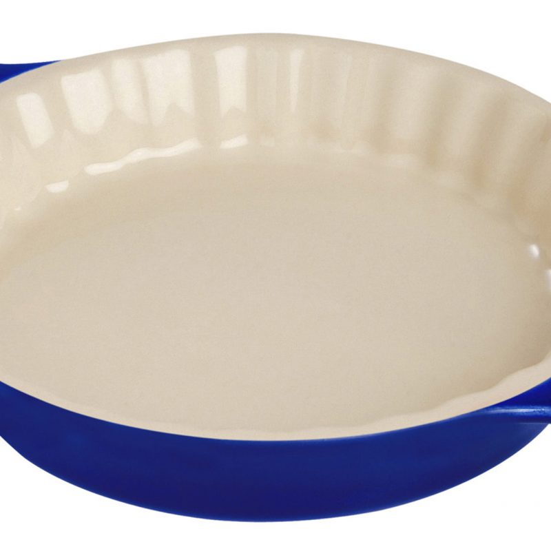 Travessa de torta staub 24cm – cerâmica azul marinho