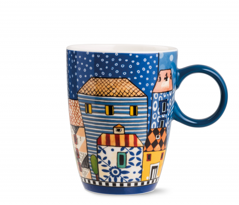 Caneca 430ml azul Paese Mio