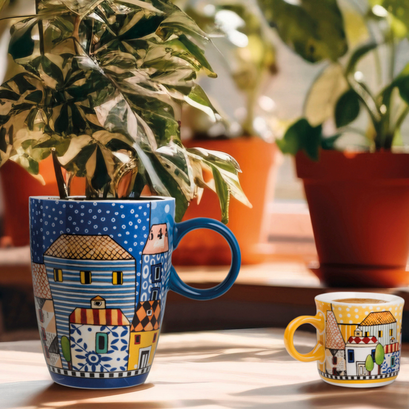 Caneca 430ml azul Paese Mio