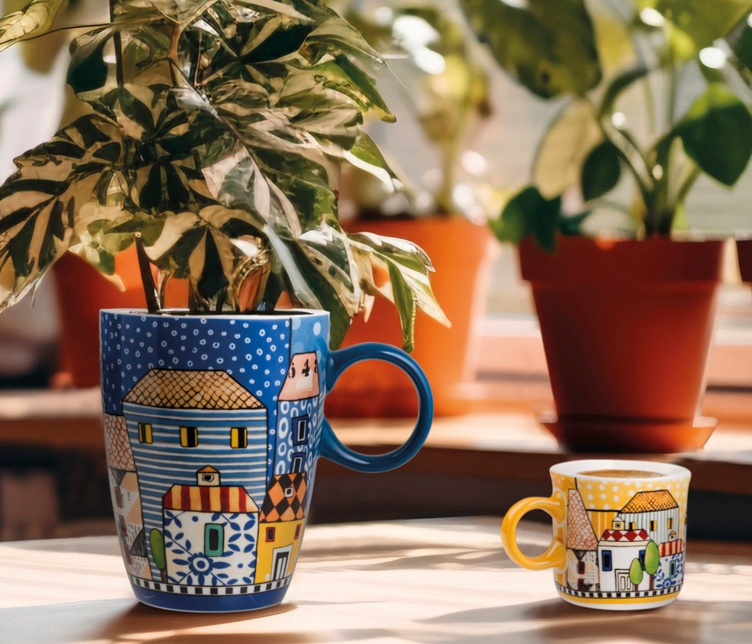 Caneca 430ml azul Paese Mio - Imagem 2