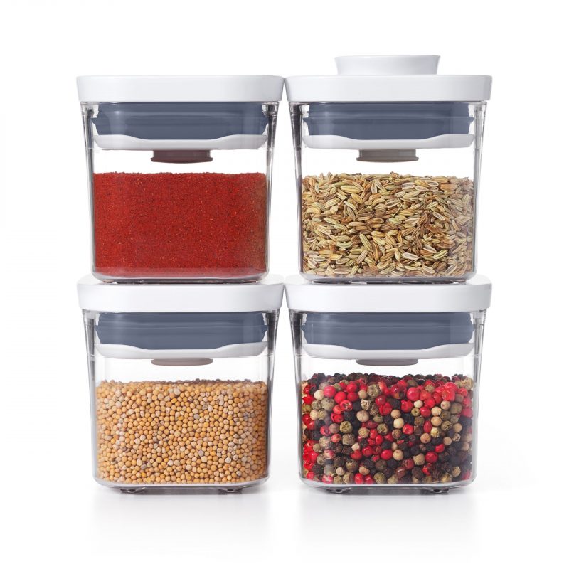 Conjunto 4 Potes 189ml Quadrados Pop 2.0