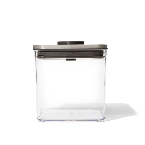 Pote Hermético Quadrado Steel Pop 2,6 Litros