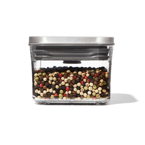 Pote Hermético Quadrado Steel Pop 0,4 Litros