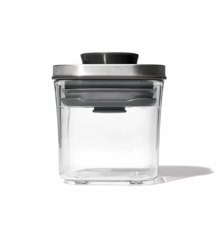 Pote Hermético Quadrado Steel Pop 0,2 Litros
