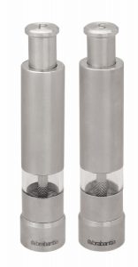 Conjunto de 2 Moedores para Sal e Pimenta em Aço Inox 14 cm Get Together Brabantia