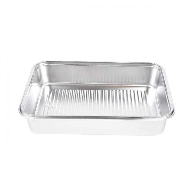 Pote Retangular em Aço Inox 5 Litros