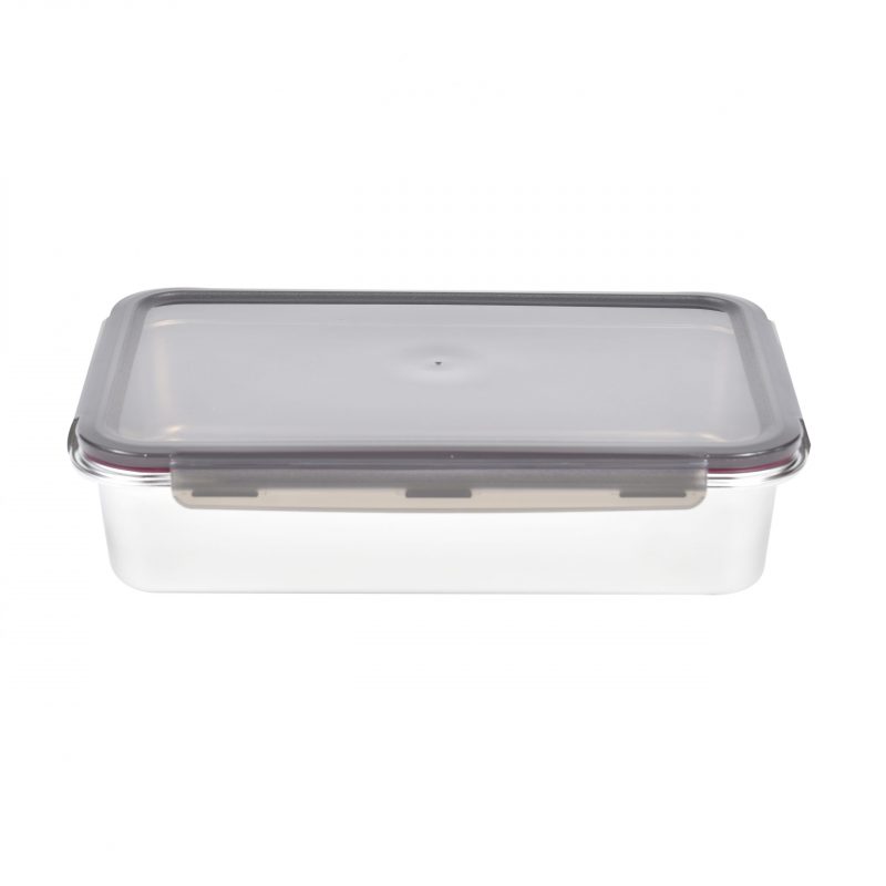 Pote Retangular em Aço Inox 5 Litros