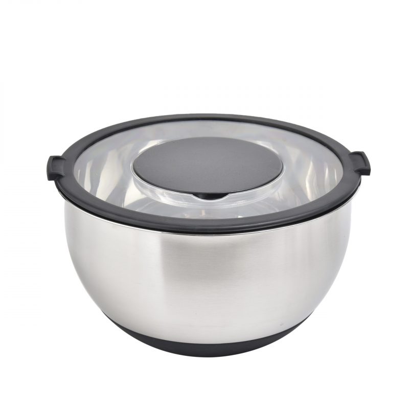 Kit 5 Peças Bowl e Ralador em Aço Inox