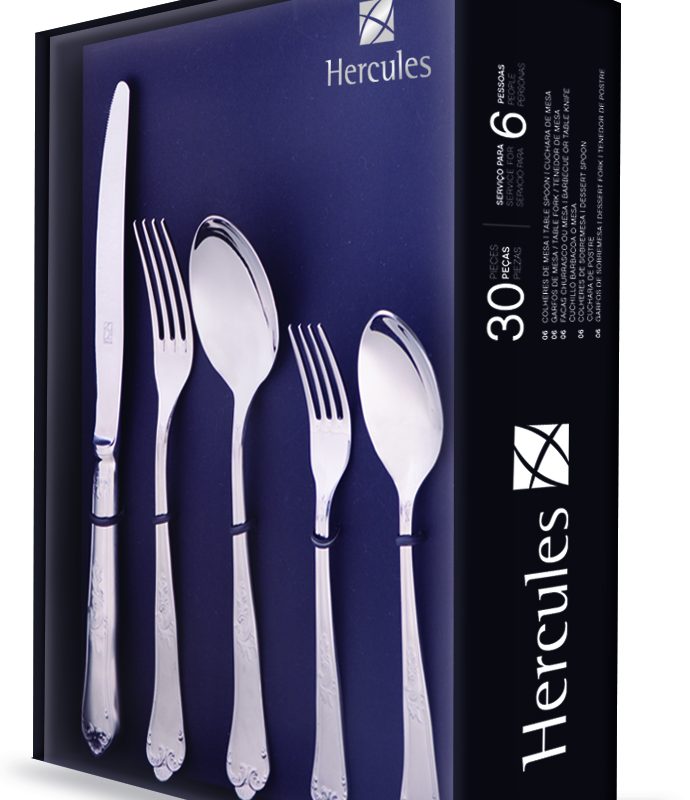 Faqueiro Classique Hercules 30 Peças Aço Inox