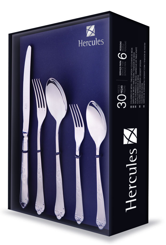 Faqueiro Classique Hercules 30 Peças Aço Inox - Imagem 3