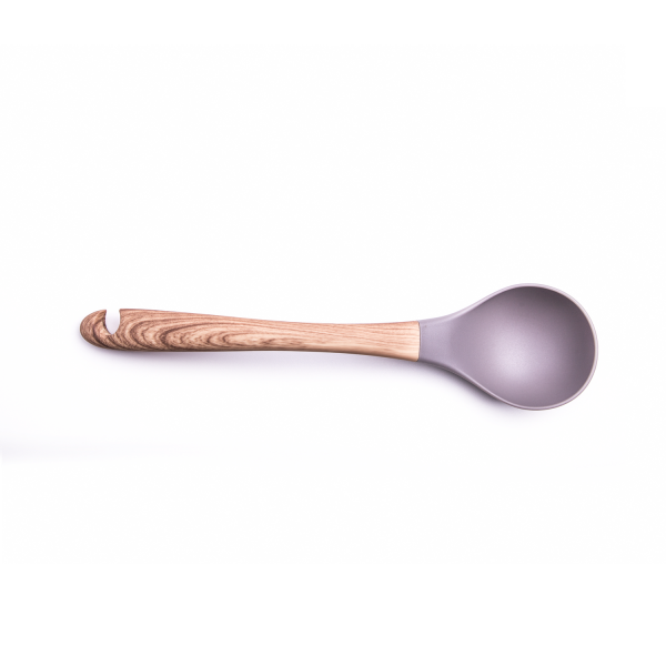 Concha Terrina em Nylon Nature 36cm com cabo em resina termoplástica