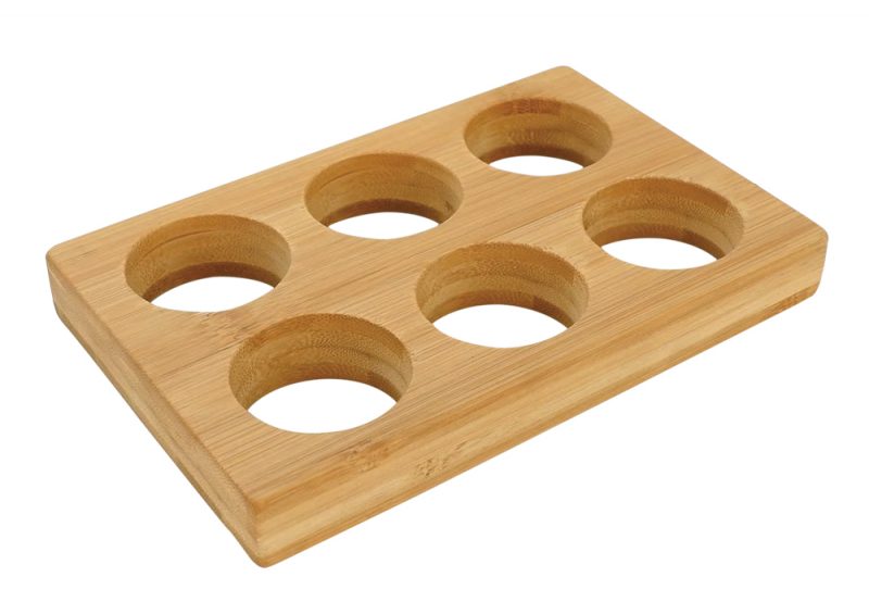Porta ovos para bancada bambu