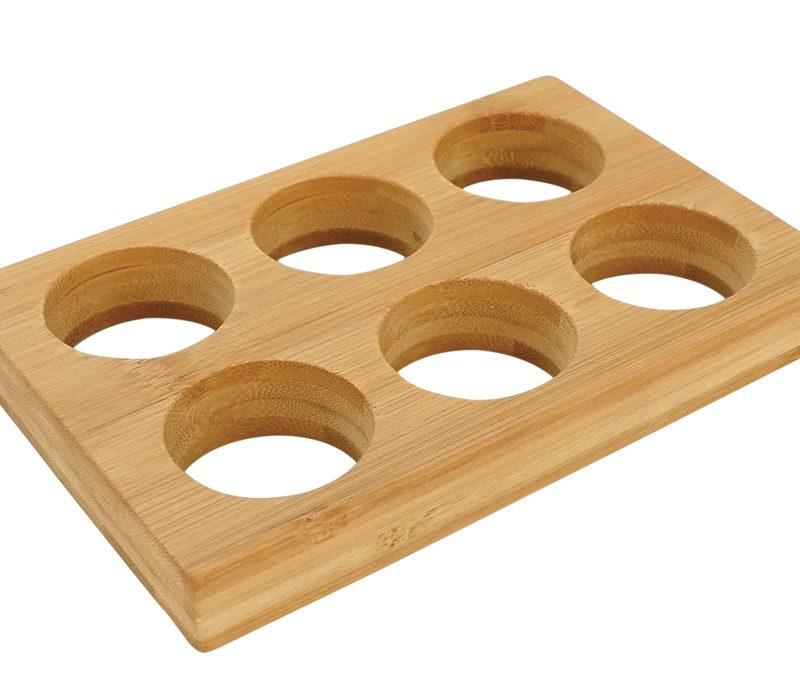 Porta ovos para bancada bambu