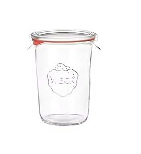 Pote vidro weck jar 850ml – hermético com tampa de vidro