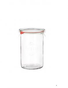 Pote vidro weck jar 1l – hermético com tampa de vidro