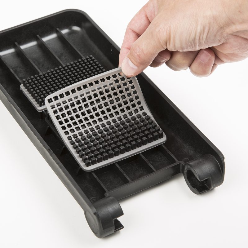 Picador de legumes e alho com suporte