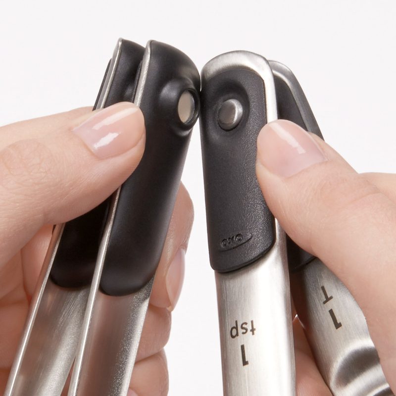 Conjunto de 4 Colheres Medidoras em Aço Inox