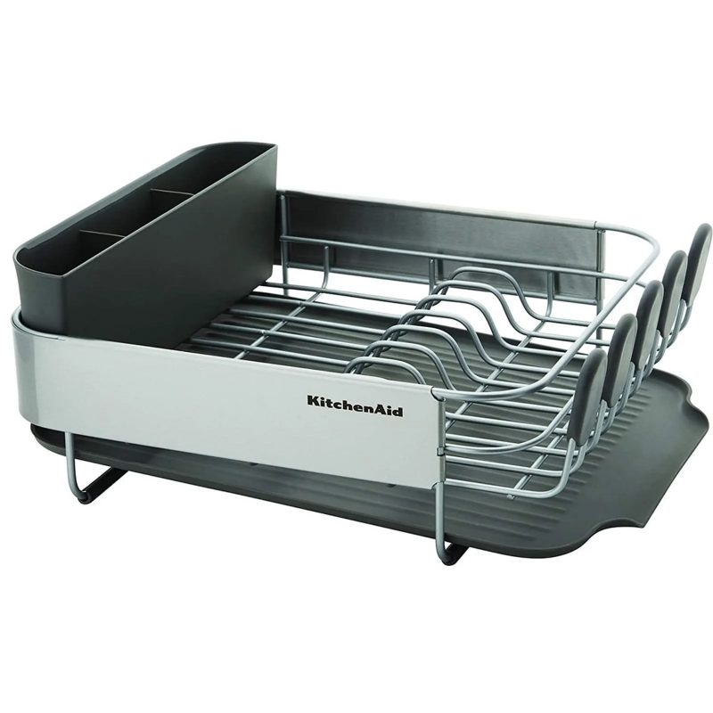 Escorredor Pratos Talheres Louças Cozinha Cinza KitchenAid