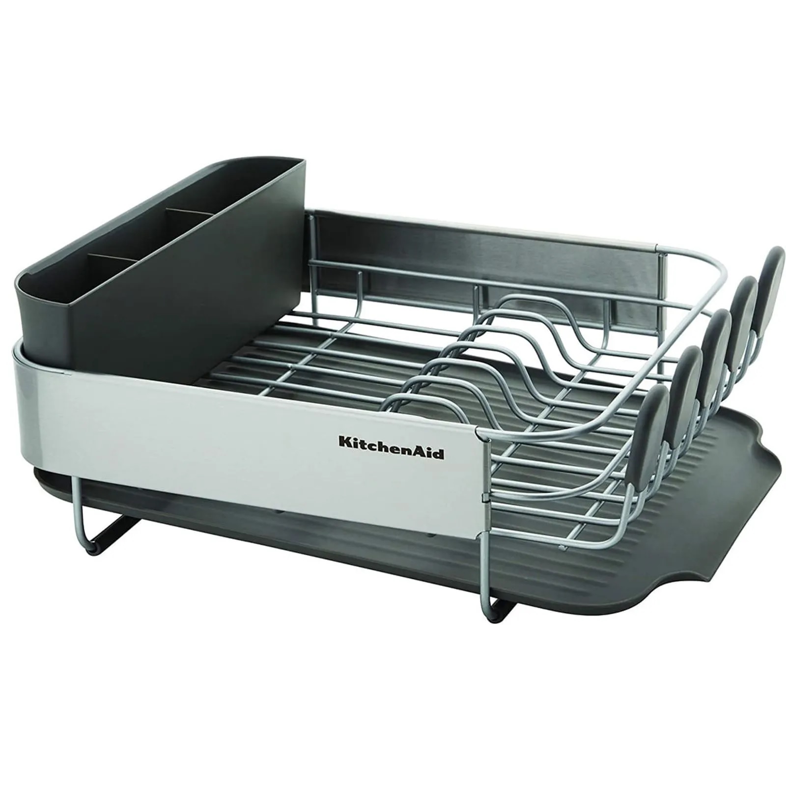 Escorredor Pratos Talheres Louças Cozinha Cinza KitchenAid