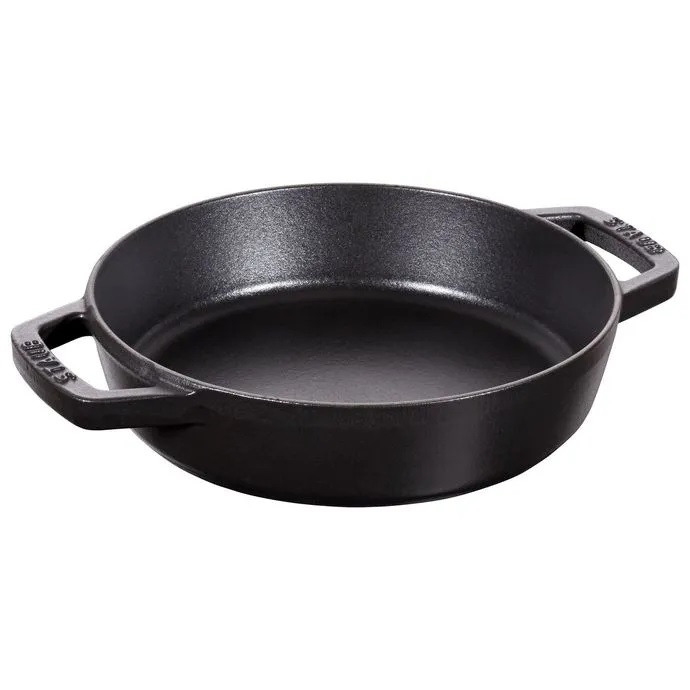 Frigideira redonda com duas alças 26cm preta Staub