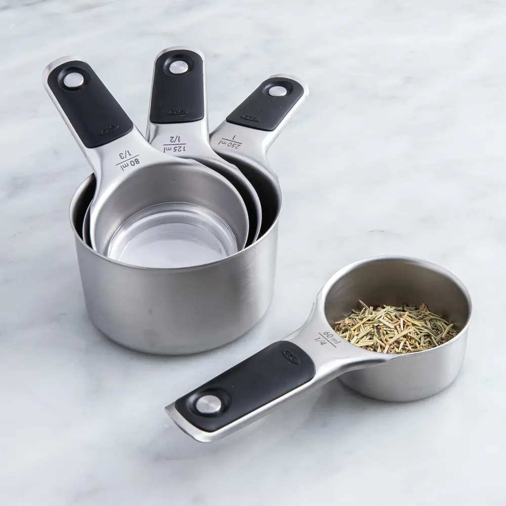 4 Xícaras Medidoras em Inox com Imã - Imagem 4