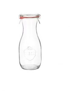 Pote vidro weck jar 530ml – hermético com tampa de vidro