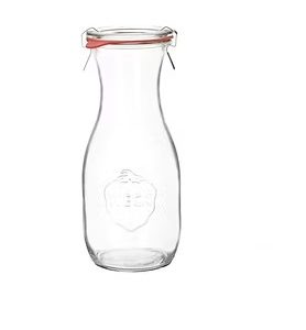 Pote vidro weck jar 530ml – hermético com tampa de vidro