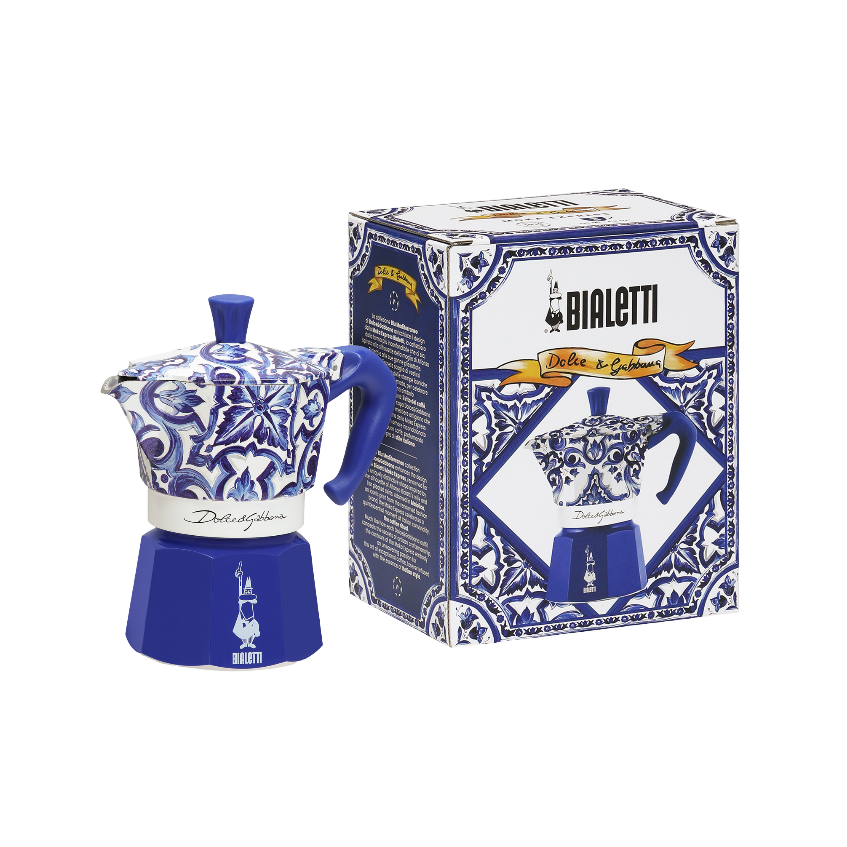 Moka Express Dolce & Gabanna Blu Med 3 xícaras Bialetti - Imagem 2