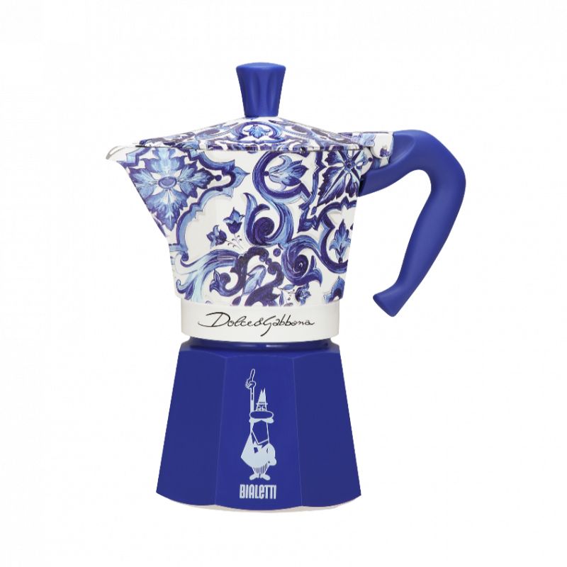 Moka Express Dolce & Gabanna Blu Med 6 xícaras Bialetti