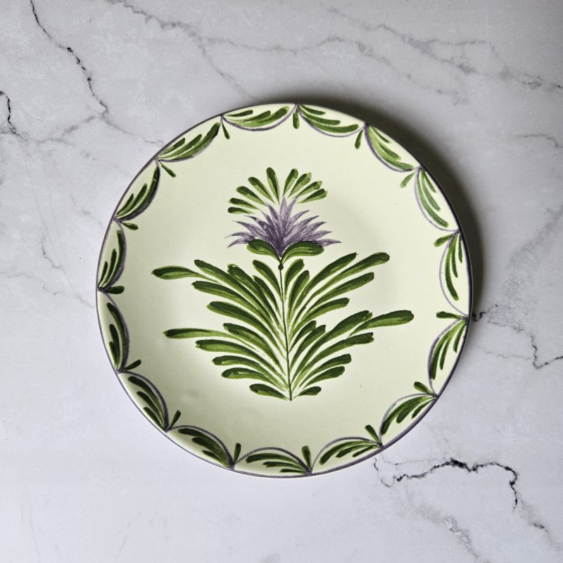 Prato sobremesa Sinuoso Flor Alcachofra