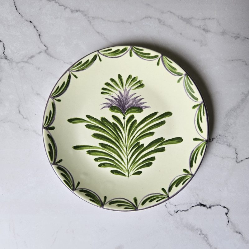 Prato sobremesa Sinuoso Flor Alcachofra