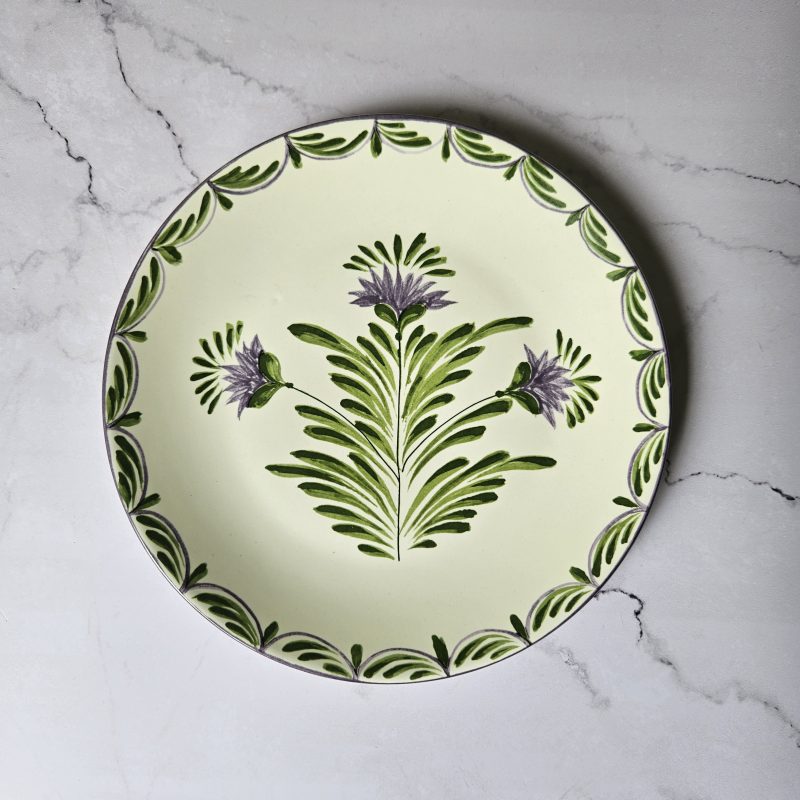 Prato jantar Sinuoso Flor Alcachofora