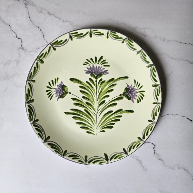 Prato jantar Sinuoso Flor Alcachofora