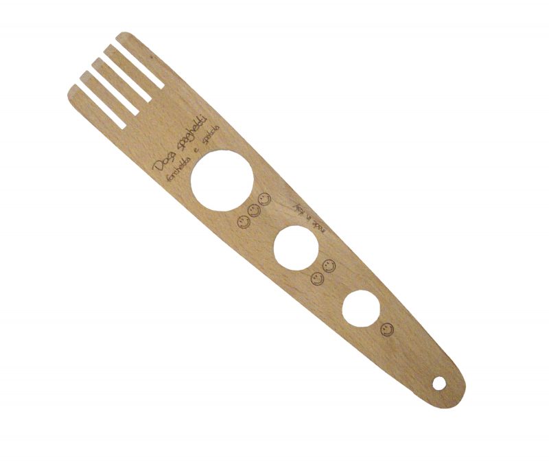 Garfo em madeira medido de Spaghetti 30cm