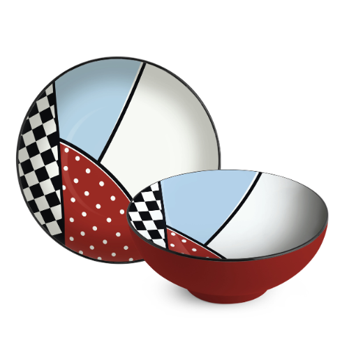 Bowl redondo 20,5cm vermelho Wara