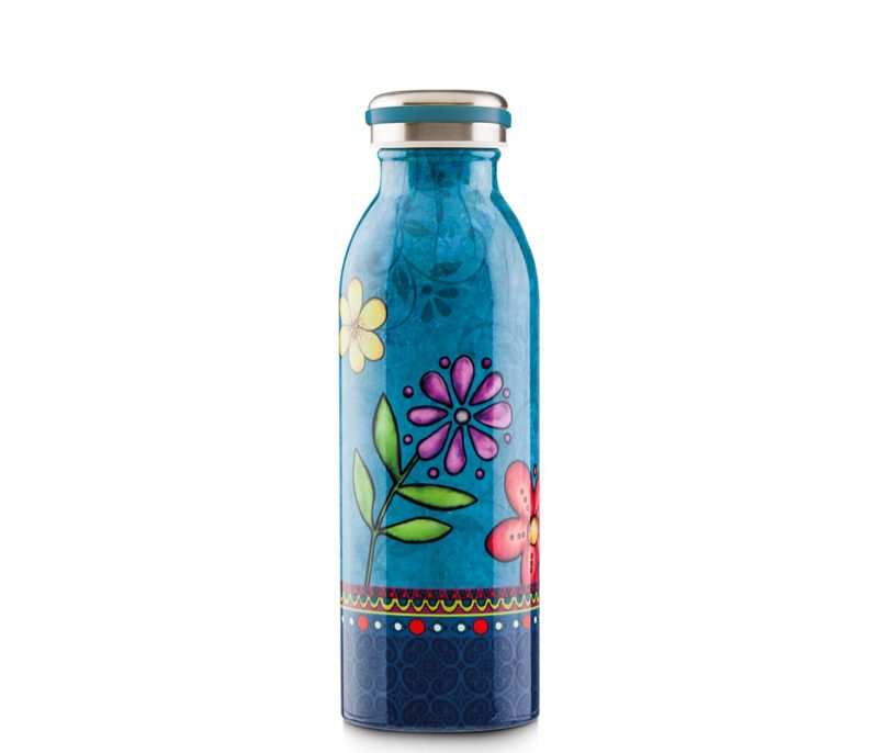 Garrafa Squeeze inox 500ml azul