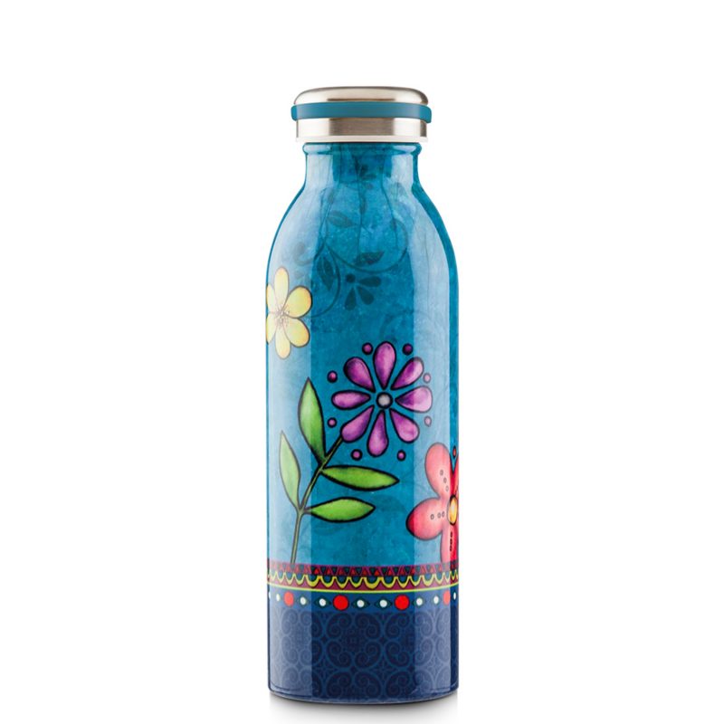 Garrafa Squeeze inox 500ml azul