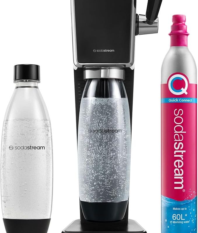 Máquina para Gaseificar Água ART Sodastream Preta