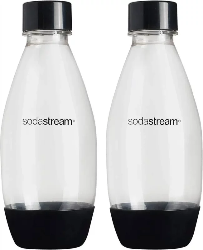 Conjunto de 2 Garrafas Plásticas 500ml SodaStream Preta