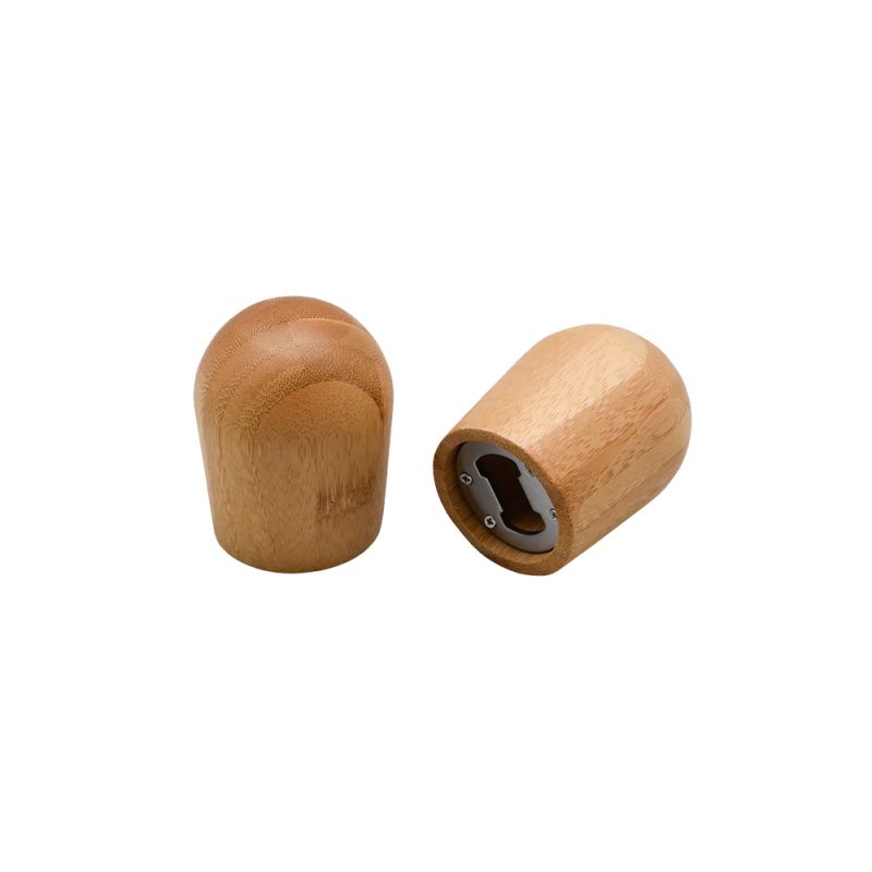 Abridor de garrafas de bambu