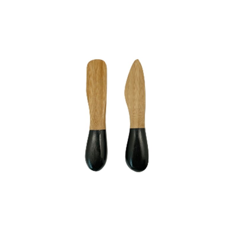 Jogo de utensílios para antepasto de bambu 2 peças