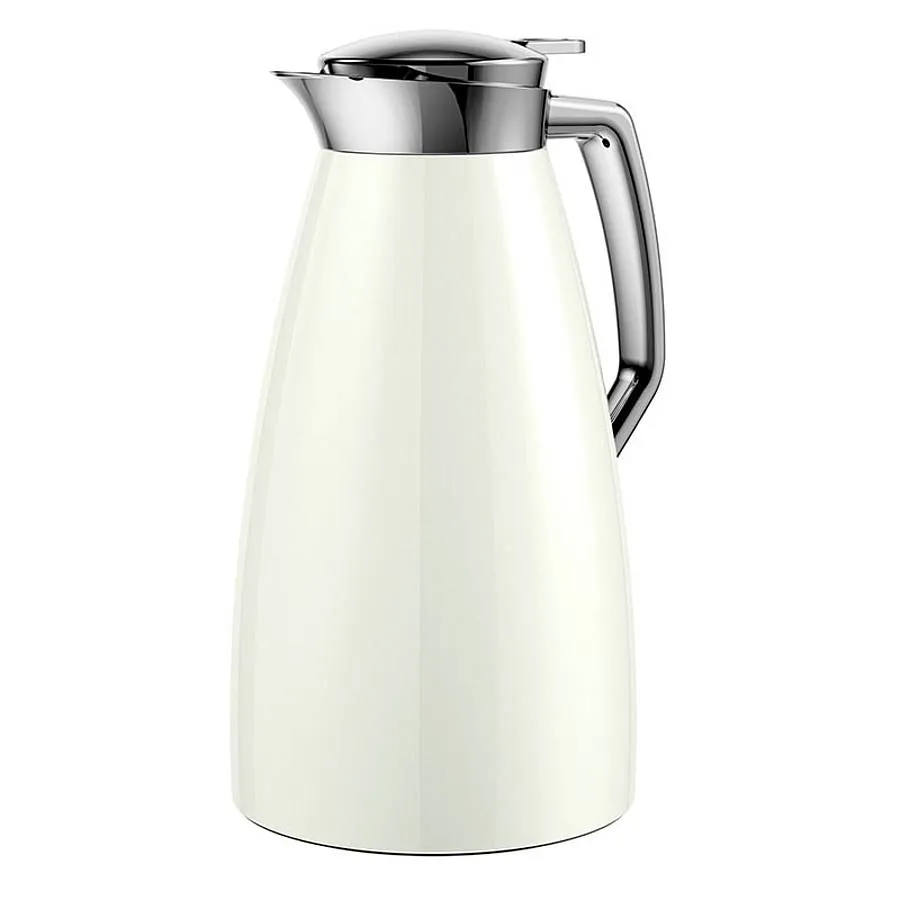 Garrafa Térmica Plaza Quick Press 1 Litro Emsa Branco
