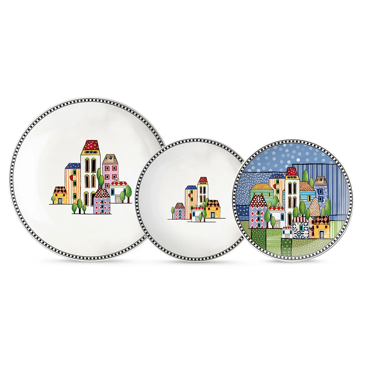 Conjunto de 3 Pratos Paese Mio - Imagem 3