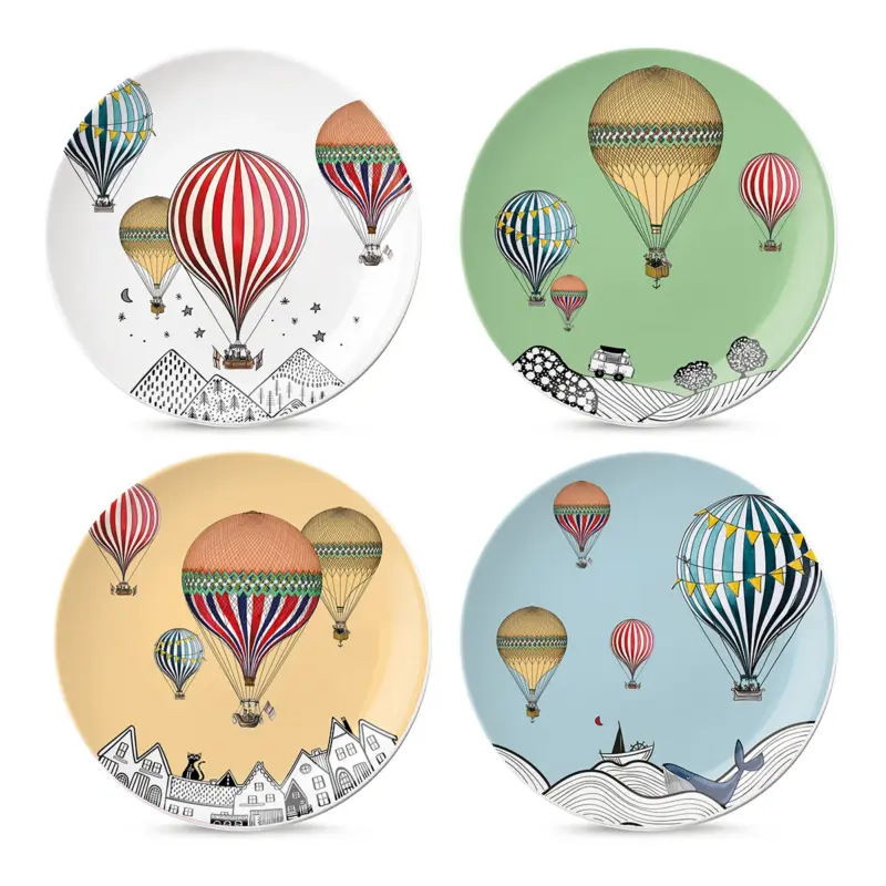 Set 4 Pratos de Sobremesa Giramondo Ø19 cm